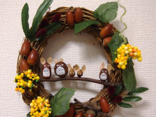 100均アイテム&ドングリの手作りトトロリースで秋の想い出作り。