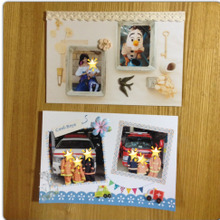 簡単☆年賀状ソフトと100均グッズを使って一手間加えたスクラップブッキング風