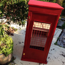 DIY!外国の電話BOXに見立てた収納BOX☻