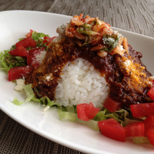 リメイク キムチとボロネーゼのタコライス風