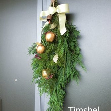 簡単にできるクリスマスリース「スワッグ」