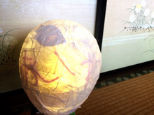 風船でランタン