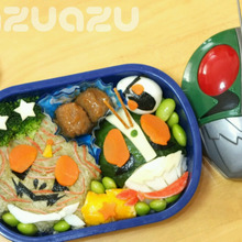 キャラ弁 男の子☆とろろ昆布で仮面ライダー