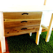 釘不要。100均木製boxで収納たっぷりアンティーク引き出し