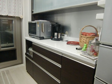 100均アイテムで食器棚下の引き出しを食品庫で