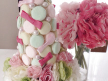 紙粘土で手作り♡マカロンタワー