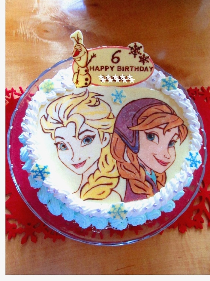 アナと雪の女王 バースデーケーキ