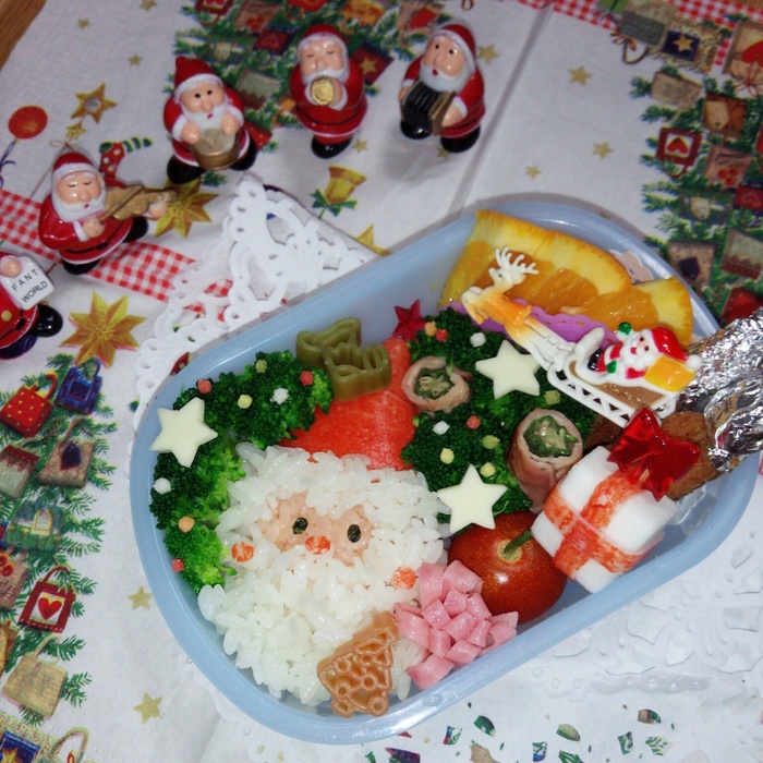 超簡単!!サンタさん弁当レシピ♡