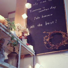 ライトをつけてもっとカフェ風に♪