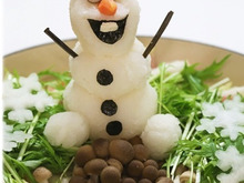 アナ雪 オラフの大根おろしアート*デコ鍋