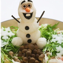 アナ雪 オラフの大根おろしアート*デコ鍋