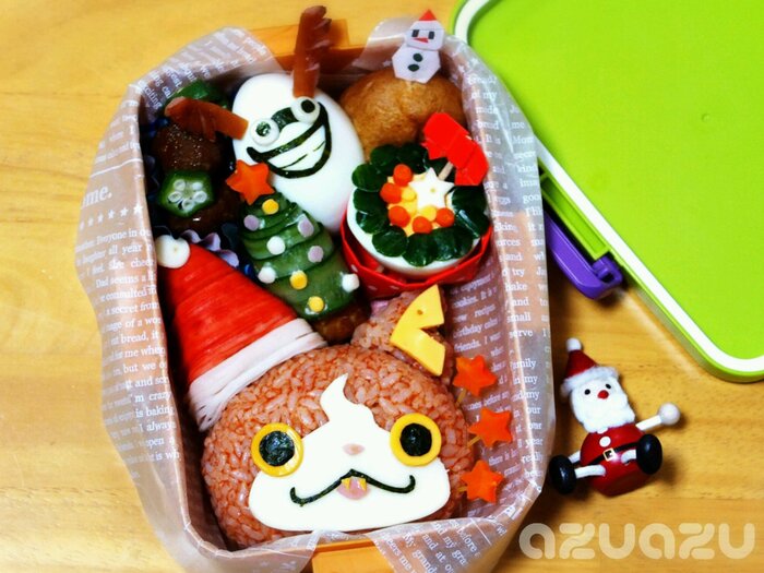 妖怪ウォッチキャラ弁★クリスマスVer