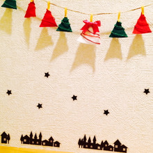 ボンドで簡単!ツリーガーランド(ほっこりトイレ)