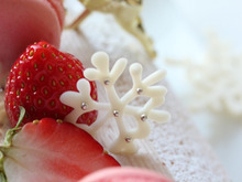 ホワイトチョコのデコペンde作る!雪の結晶☆ ~お菓子のデコに♪