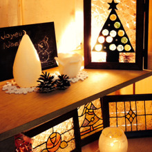 100均で手作り大集合!きらめくすのこ棚でXmas☆