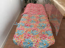 100均座布団を繋げるだけ!!ベンチシートカバー