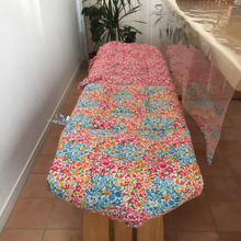 100均座布団を繋げるだけ!!ベンチシートカバー