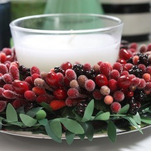 色々組み合わせてキャンドルリースを素敵に変身!