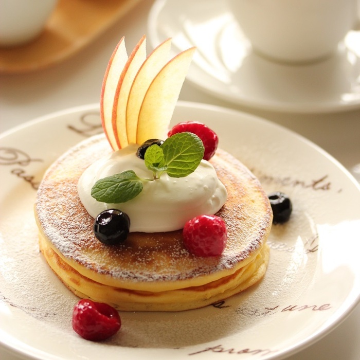 カフェ風フルーツパンケーキ☆ ~盛り付けのコツ♪