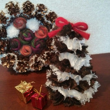 はぎれで簡単かわいい☆Xmasツリー