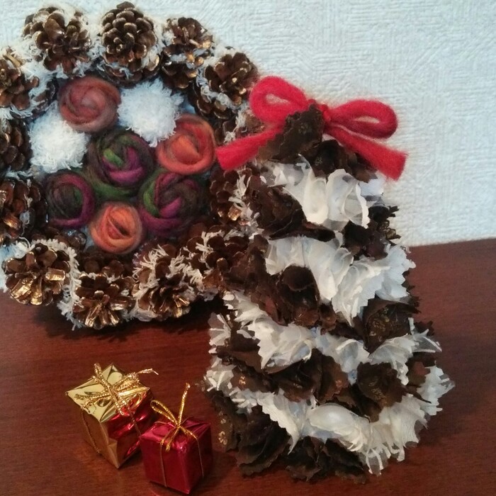 はぎれで簡単かわいい☆Xmasツリー