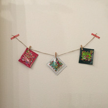 麻紐とマステで簡単!クリスマスガーランド