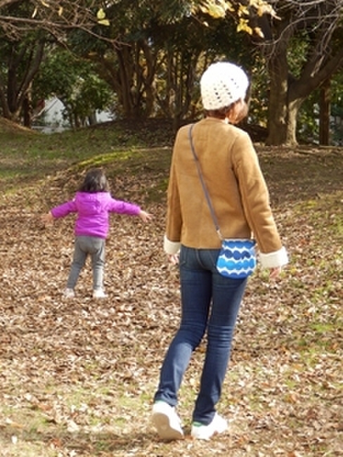 丸かんと紐で♪縫わずに1分!がま口ポーチをバッグに♪