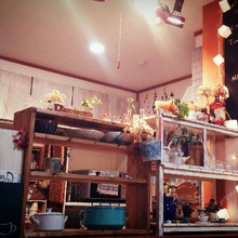 キッチン扉をシャビーに変身♪