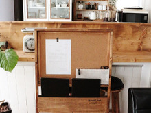 DIYで、家事時間に確認できる可愛い書類収納ボード