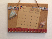 100均のカレンダーアレンジ