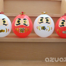 【お正月飾り】風船と折り紙で紅白だるまの作り方!