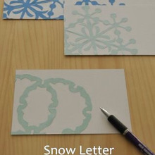 紋切り型で作る寒中お見舞い