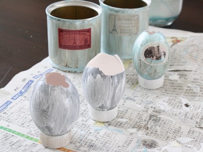 アクリル絵具でペイント