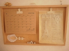 学校のプリント類を大きめトレイの中にひとまとめ!!インテリアとして飾る