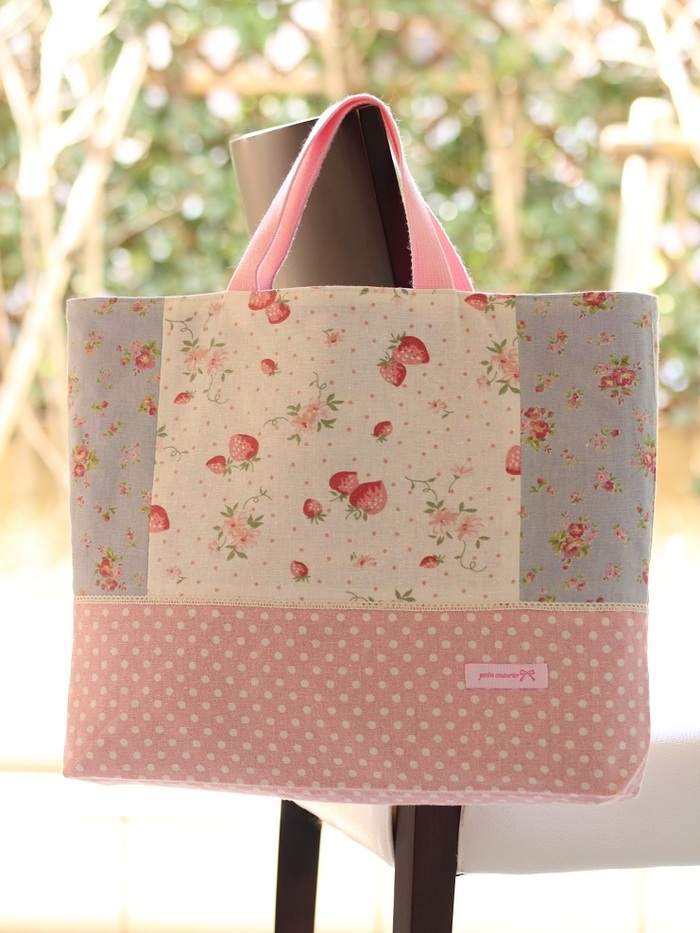 レッスンバッグの作り方 ~リバーシブル☆通園通学バッグ作り