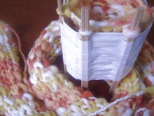 道具も手作り!園児でも出来るリリアン編み