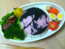 キャラ弁@海苔切り★キレイな海苔の貼り方。