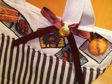 ペパナプでデコパージュ☆DAISOのトートをスイートに