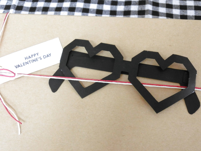 ハートのめがねでアクセント