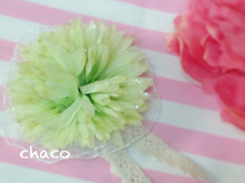 100均造花ひと工夫!オリジナル髪飾り