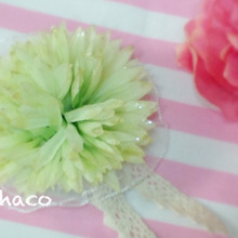 100均造花ひと工夫!オリジナル髪飾り