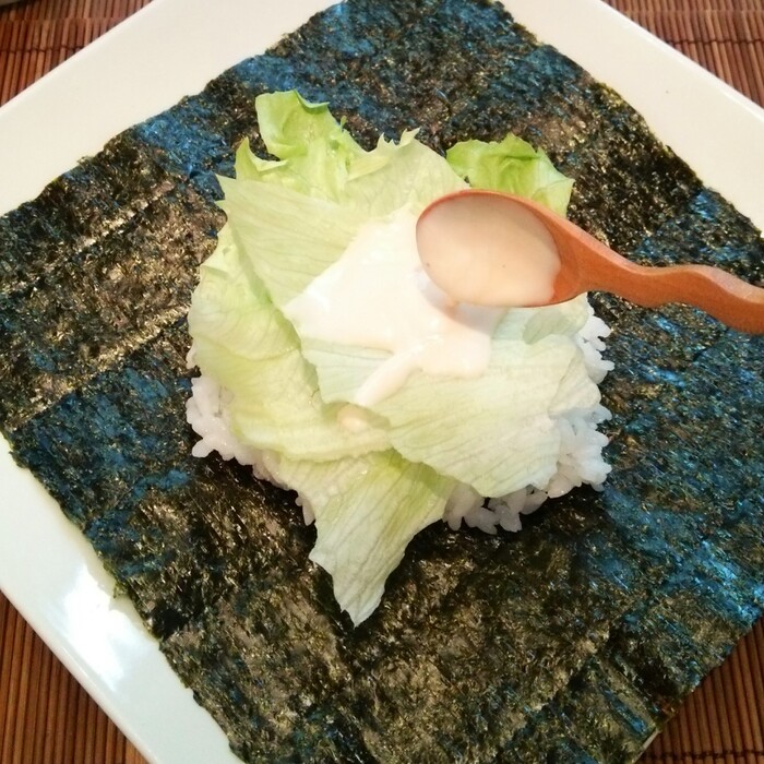 具材を重ねる①