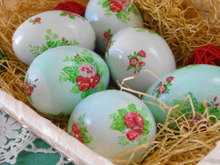 100均ペーパーナプキン☆デコパージュdeイースターエッグ