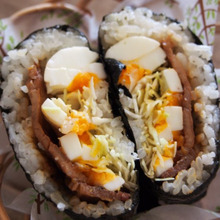 残り物活用☆豚の生姜焼きのおにぎらず