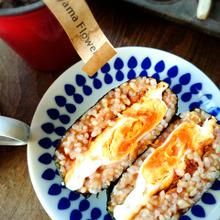 フライドオニオンが大活躍♥洋食屋さんのおにぎらず