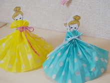 ドレスがかわいい!!三角ラッピング