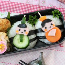 手まり寿司に添えて!ピンチョス風おひな様