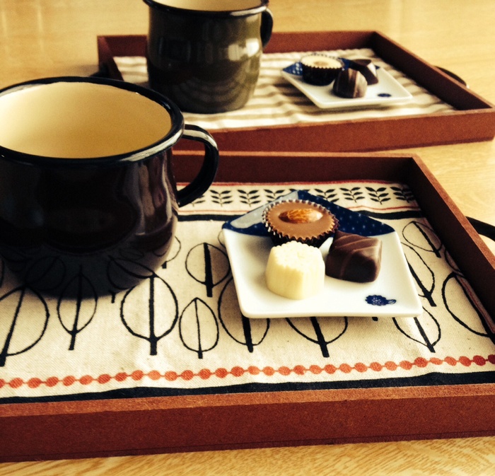 100均材料で簡単すぐできる♪ミニカフェトレイ*