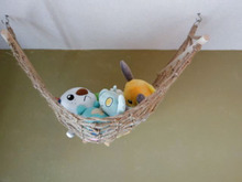 ぬいぐるみをハンモック収納