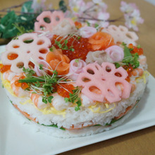 鮮やか♪華やか♪お寿司ケーキ